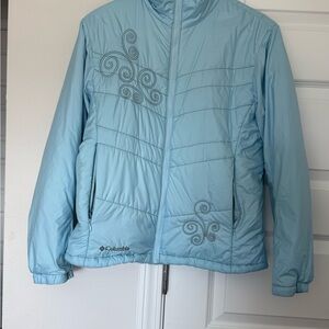 Columbia Light Blue Quilted Jacket